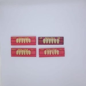 Kit com 4 placas de Dente Reposição Prótese Dentária - Biocler