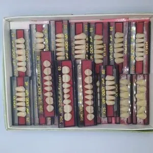 Kit com 15 placas de Dente Reposição Prótese Dentária - VIP DENT PLUS