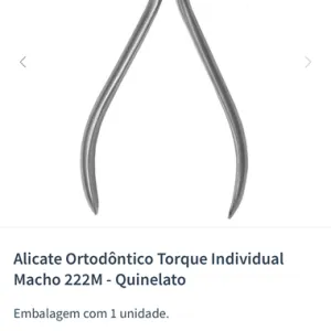 Alicate ortodôntico torque individual quinelato macho 222M