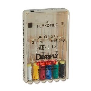 Lima K Flexofile Dentsply Maillefer 015 - 040 31mm Kit c/2