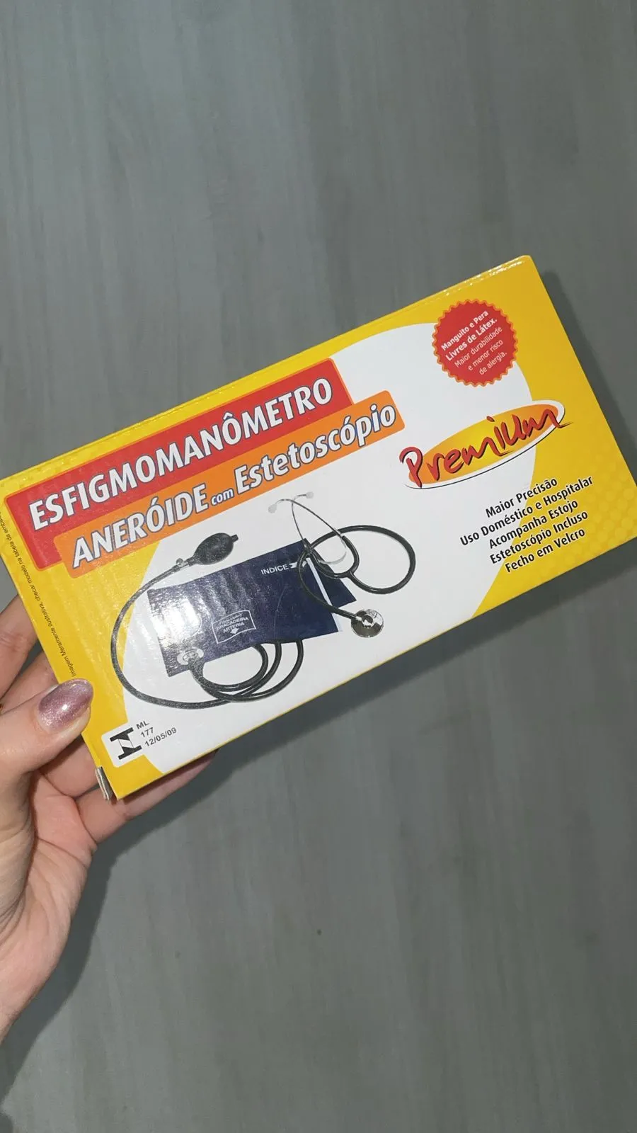esfigmanometro com estetoscópio (aparelho de pressão manual e estetoscópio)